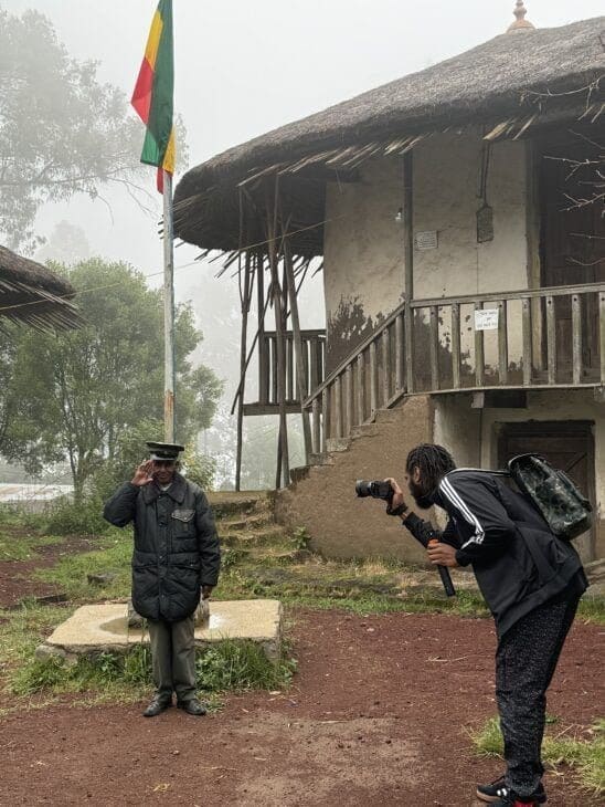 Old Guard at Menelik II's First Palace