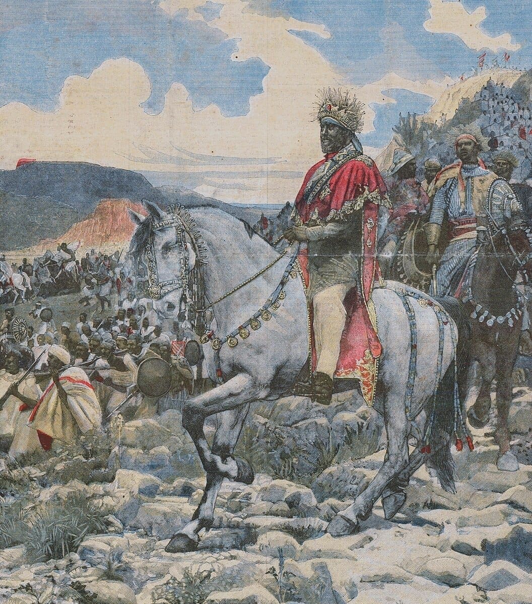 Emperor Menelik II at the Battle of Adwa. Le Petit Journal, 1898. Photo: Wikimedia Commons