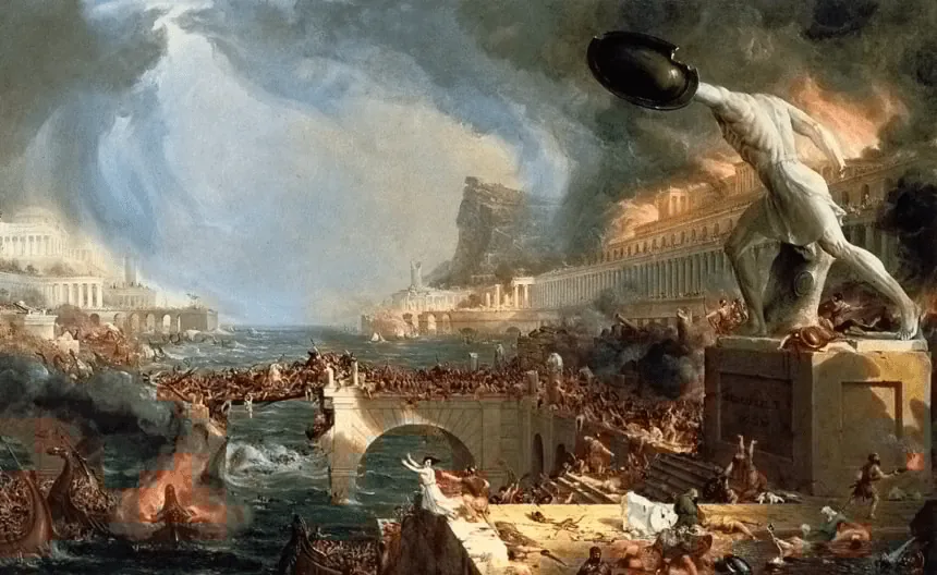 The city of Alexandria was in ruins after Caesar’s siege. Photo: Stanford University
